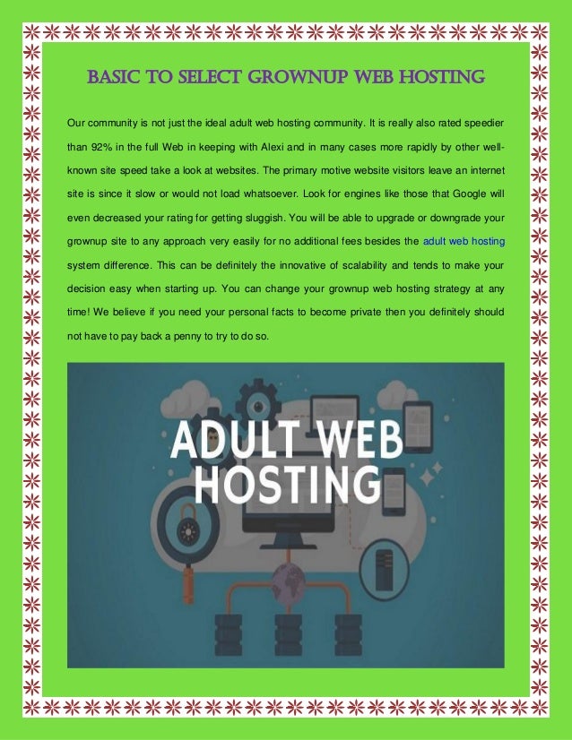 Starting an adult web site